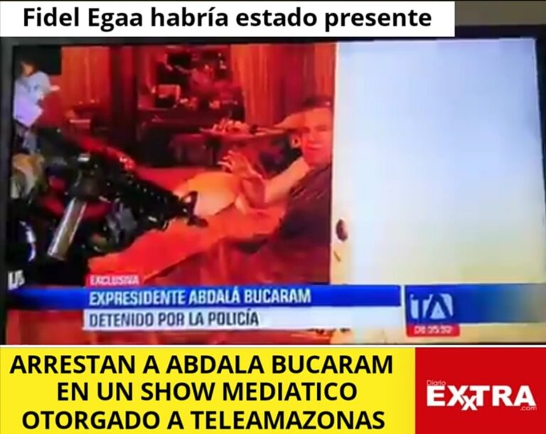 Abdalá Bucaram israelita arrestan teleamazonas