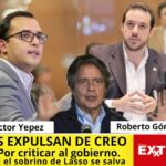 Expulsan de Creo a Roberto Gomez y Héctor Yepez
