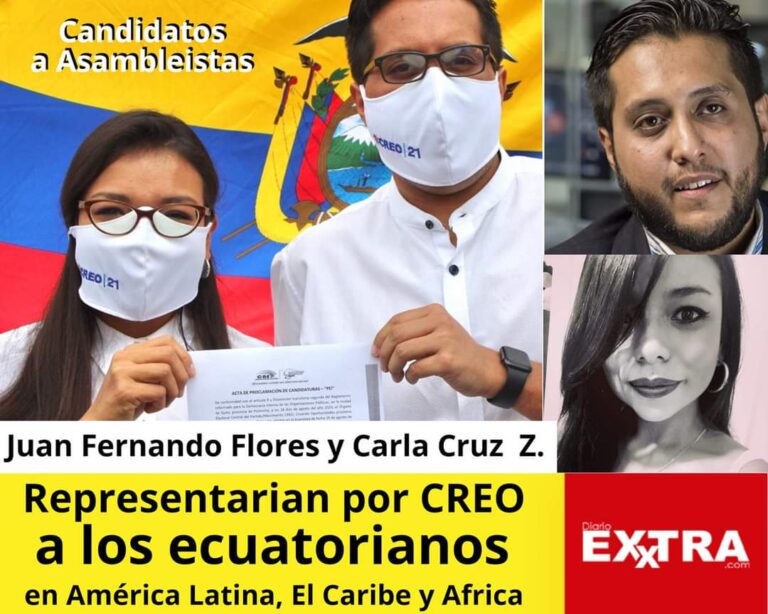 Juan Fernando Flores Carla Cruz Zambrano asambleistas caribe 2020 america