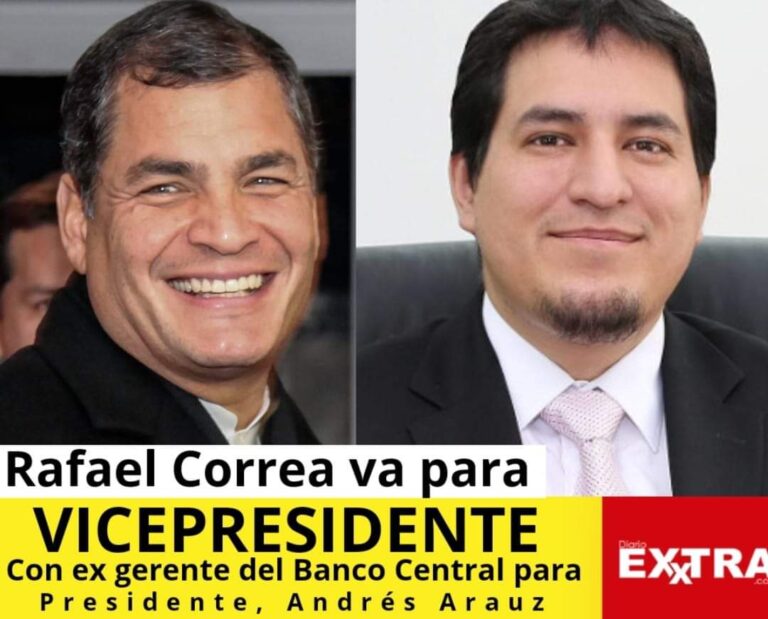 Rafael Correa Vicepresidente Andrés Arauz