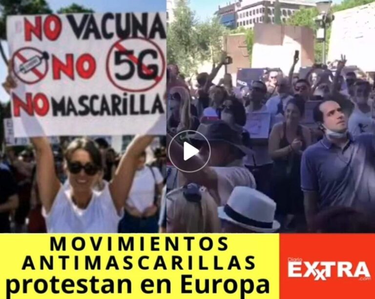 movimientos antimascarillas España Europa 5G vacunas covid