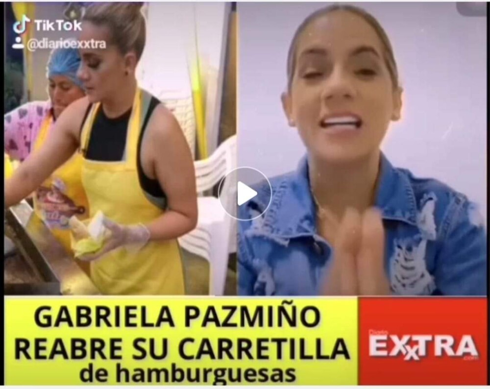 Gabriela Pazmiño Caretilla hamburguesas Reabre