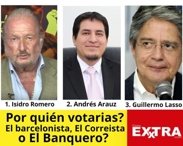 Isidro Romero Guillermo Lasso Andrés Arauz
