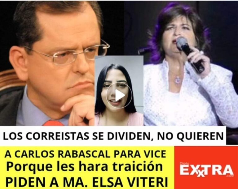 Maria Elsa Viteri Carlos Rabascal Rafael Correa elecciones 2021 Andrés Arauz vice