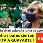 Cynthia Viteri chupa sin mascarillas guayarte memes invita Licor Cristal bares