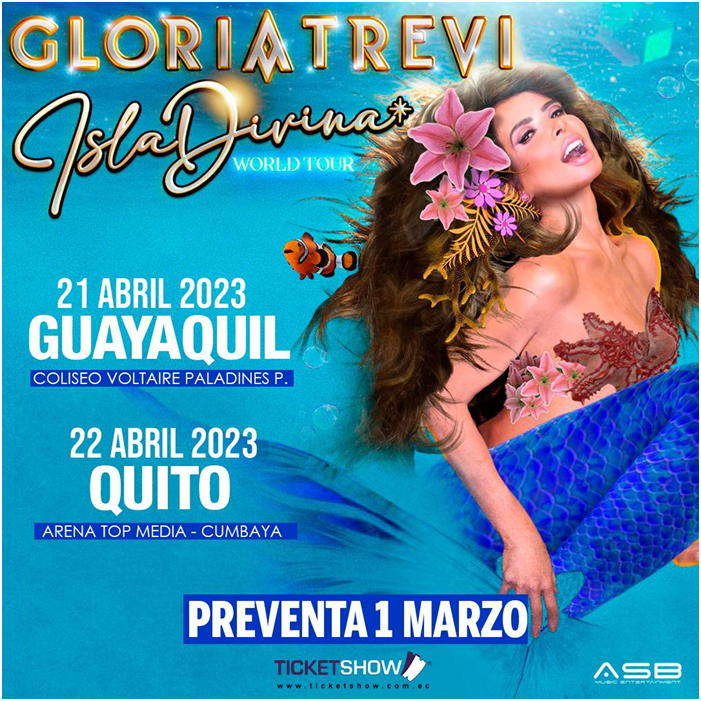 GLORIA TREVI LLEGA A ECUADOR CON ISLA DIVINA WORLD TOUR - Diario EXXTRA